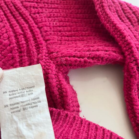 Catimini girls hot pink ribbed sweater size 10 - Picture 4 of 4